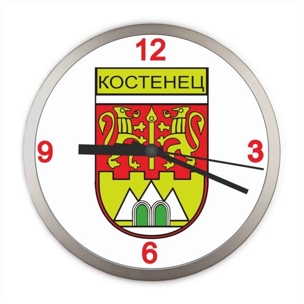 Стенен часовник с гербове на градове и села в България